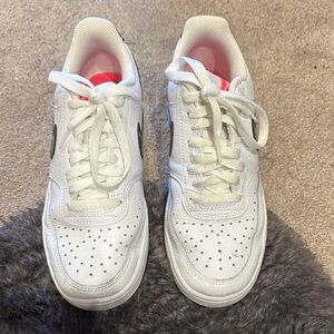 Nike White and Pink Women's Sneakers